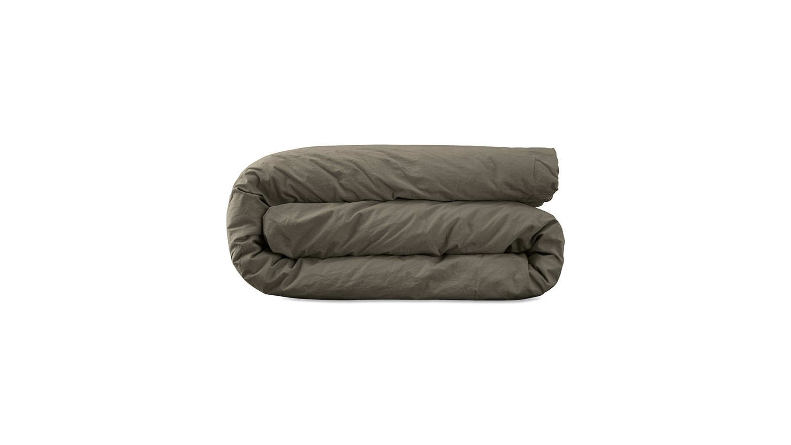 Housse de couette 2 personnes en coton lavé percale bio Vert De Terre Housse de couette 2 personnes en coton lavé percale bio Vert De Terre