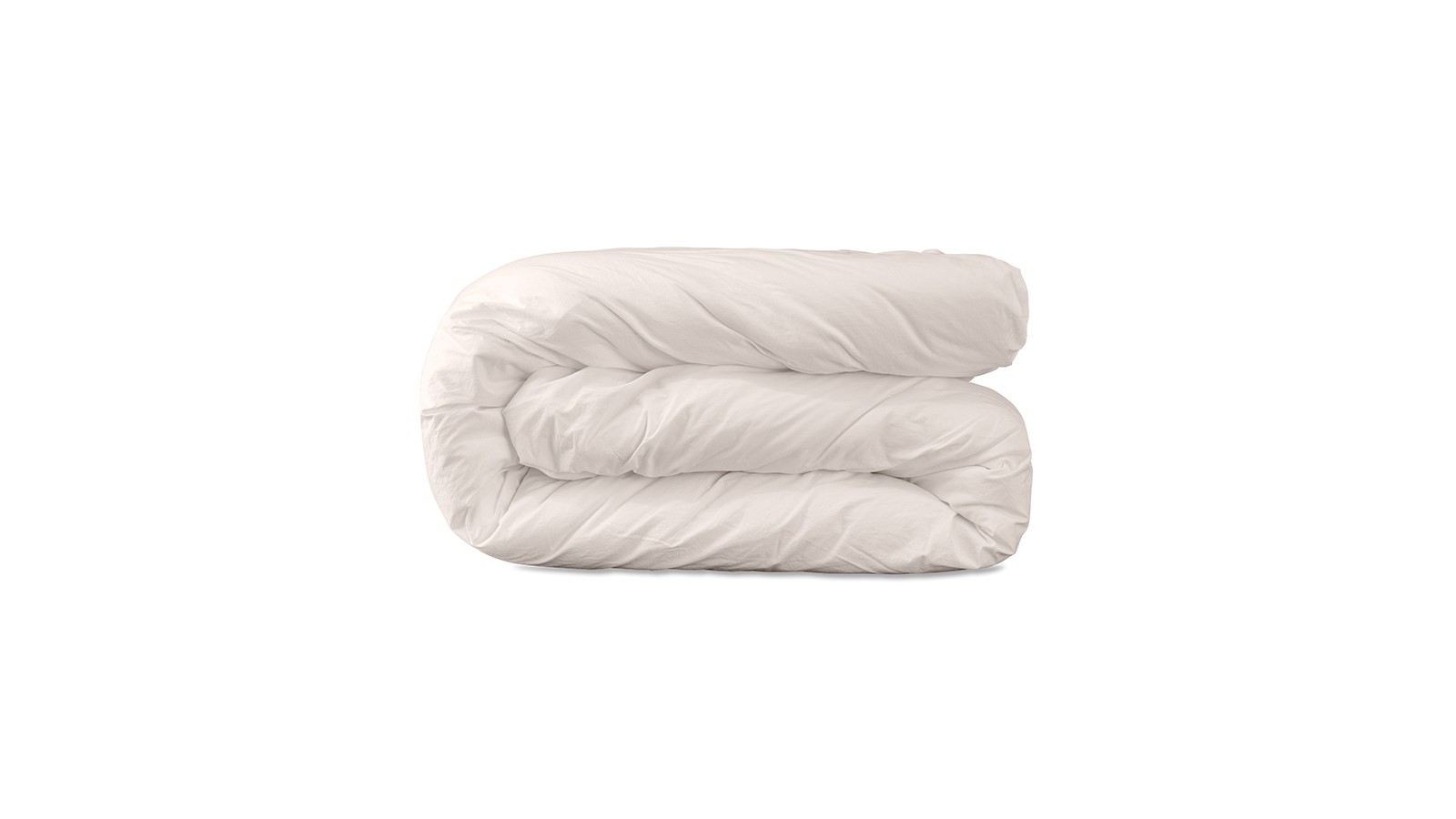 Housse de couette 2 personnes en coton lavé percale bio Rose Yogourt Housse de couette 2 personnes en coton lavé percale bio Rose Yogourt