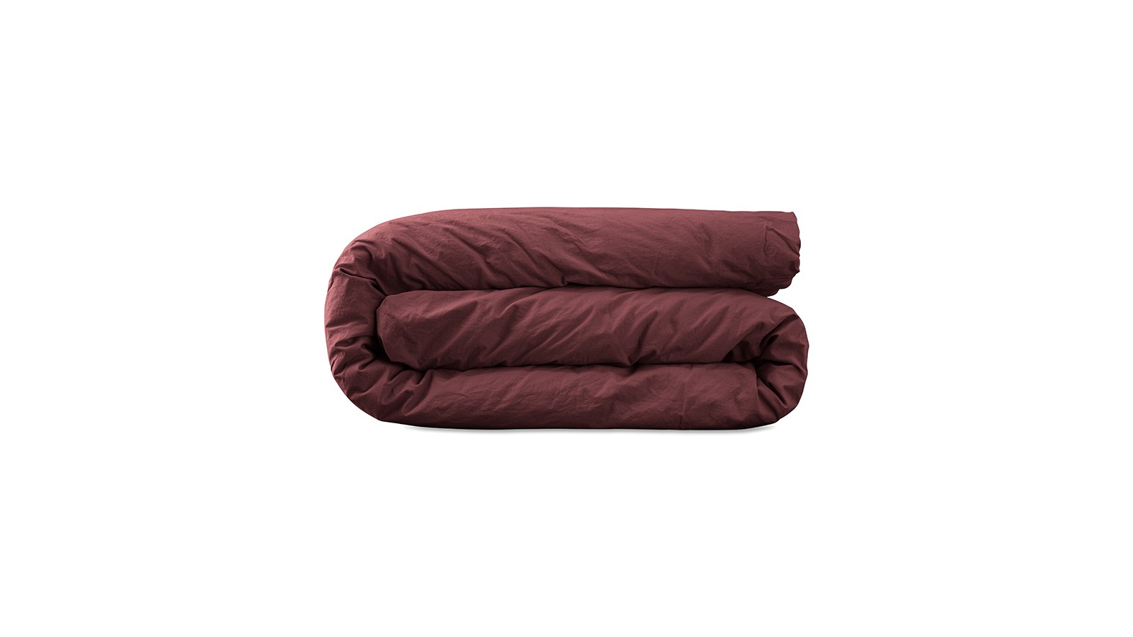 Housse de couette 2 personnes en coton lavé percale bio Rose Tomette Housse de couette 2 personnes en coton lavé percale bio Rose Tomette