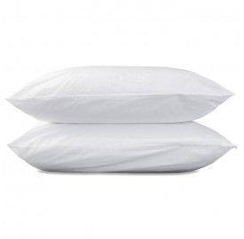 Parure en coton lavé percale bio pour lit 1 personne