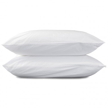 Parure en coton lavé percale bio pour lit 1 personne