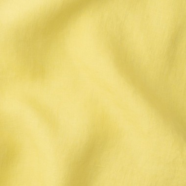 Lin lavé uni Jaune Limonade