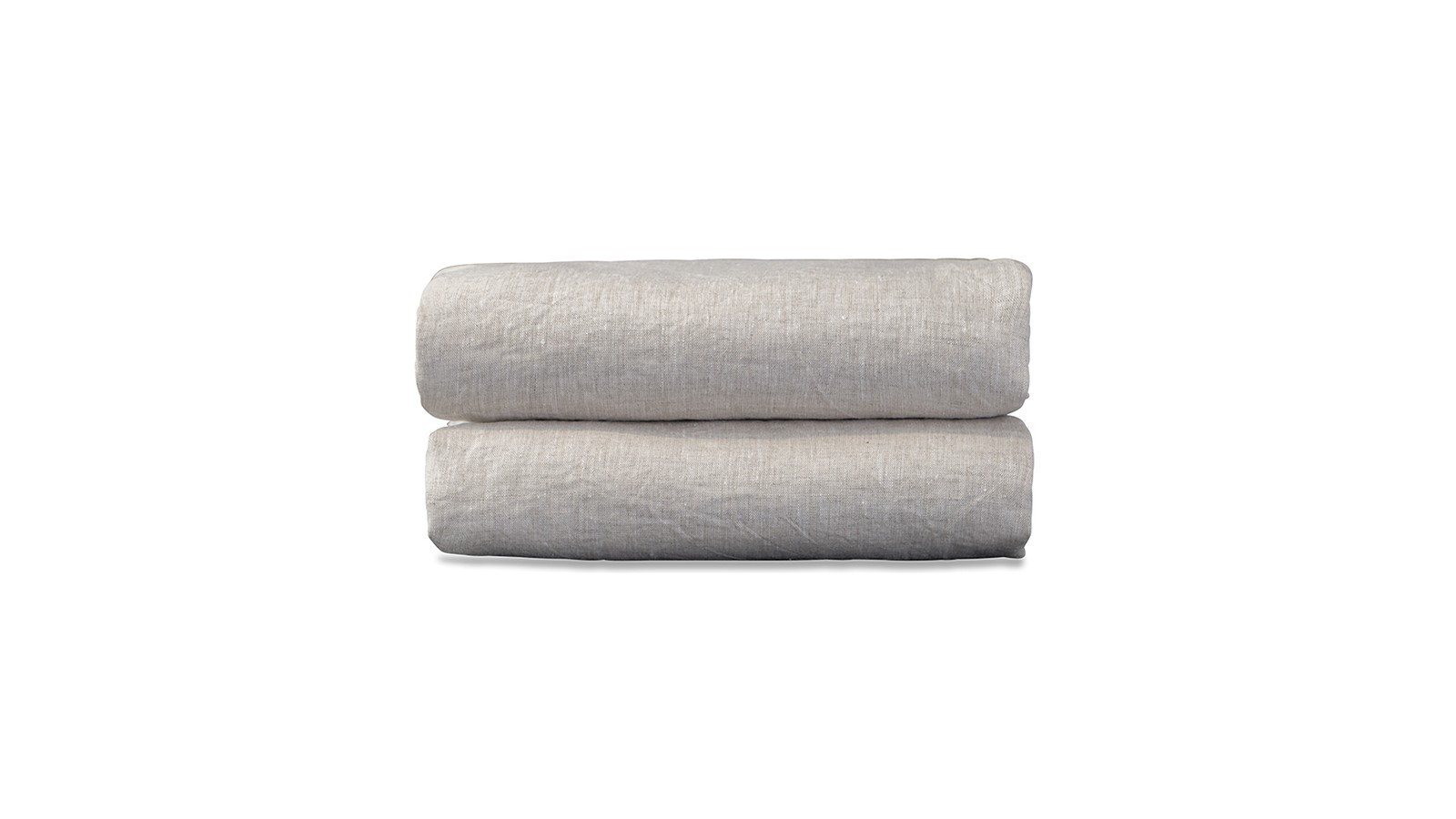 Drap housse 2 personnes en lin lavé chambray Lin