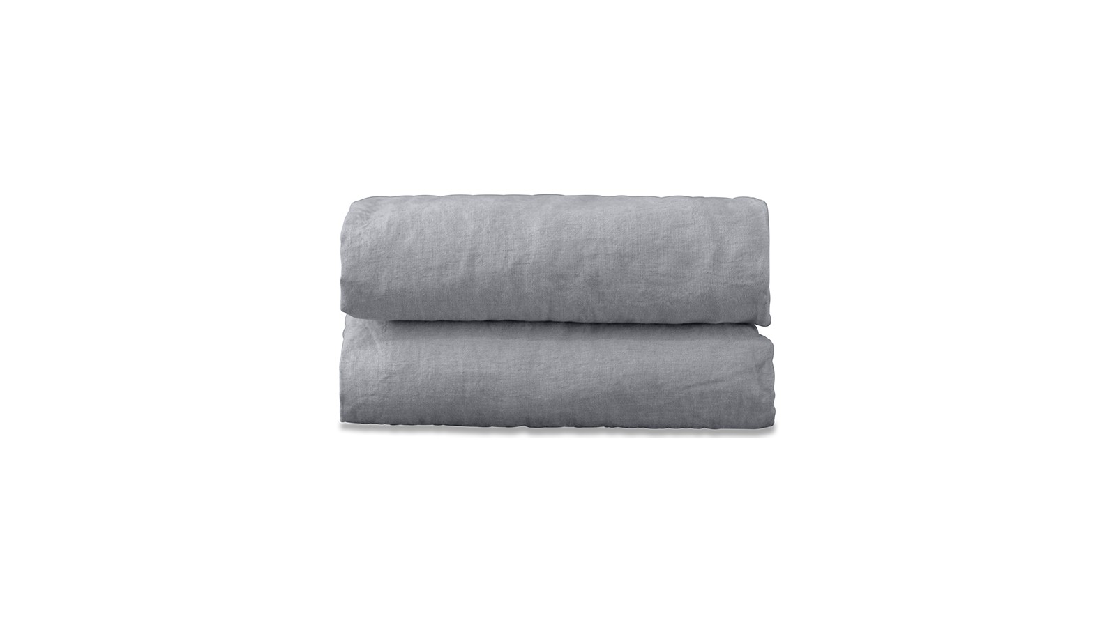Drap plat 2 personnes en lin lavé uni Gris Ciment Drap plat 2 personnes en lin lavé uni Gris Ciment
