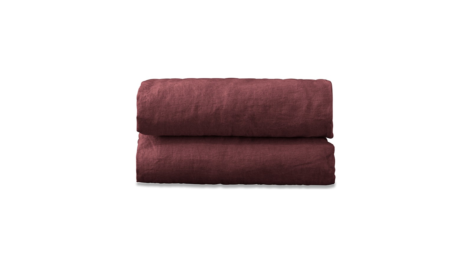 Drap plat 2 personnes en lin lavé uni Rose Tomette Drap plat 2 personnes en lin lavé uni Rose Tomette