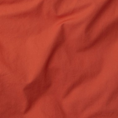 Coton lavé Orange Terracotta