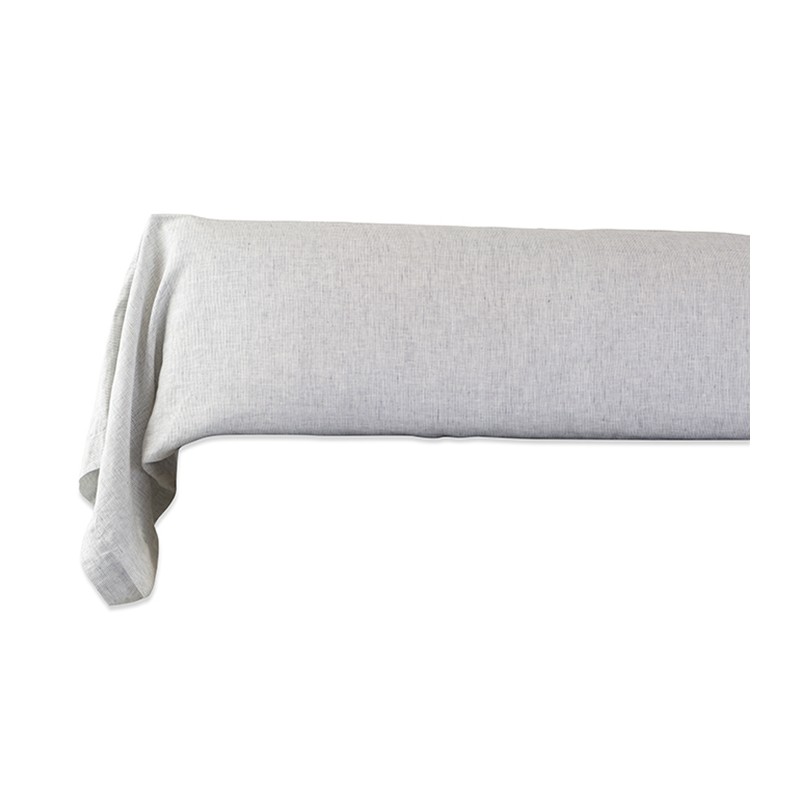 Taie de Traversin plat en coton 200 fils Bleu Marine 50 x 140 cm Env.