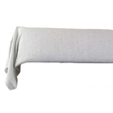 Taie de traversin en Coton Anthracite 140 cm PERCALE MONTELEONE