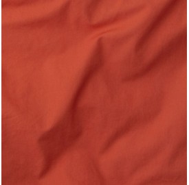 Coton lavé Orange Terracotta