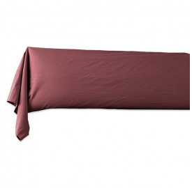 Taie de traversin en coton lavé percale bio Rose Tomette