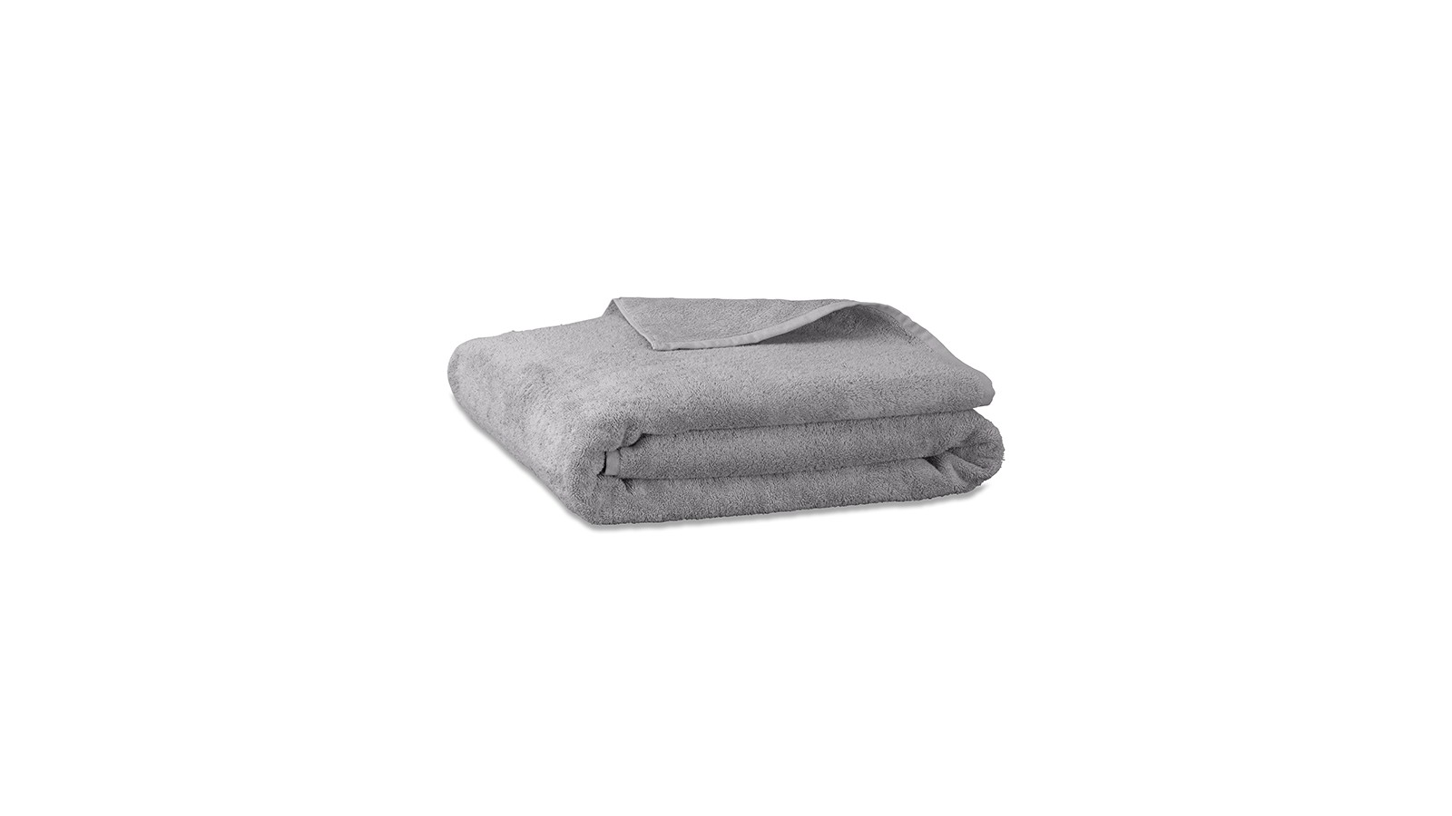 Drap de bain en éponge de coton bio Gris Ciment Drap de bain en éponge de coton bio Gris Ciment