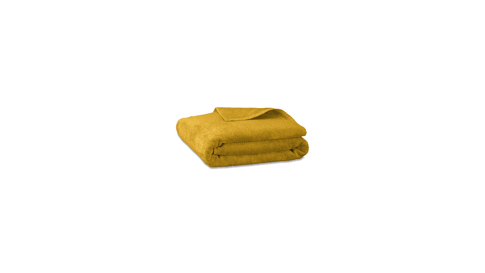Serviette de bain en éponge de coton bio Jaune Safran Serviette de bain en éponge de coton bio Jaune Safran