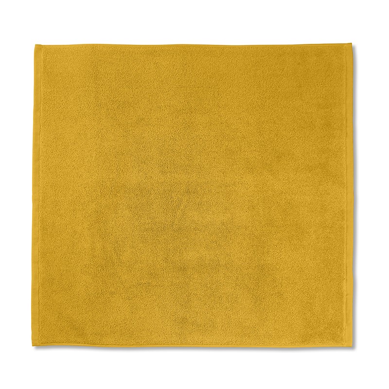 Tapis de bain en éponge de coton bio Jaune Safran Tapis de bain en éponge de coton bio Jaune Safran