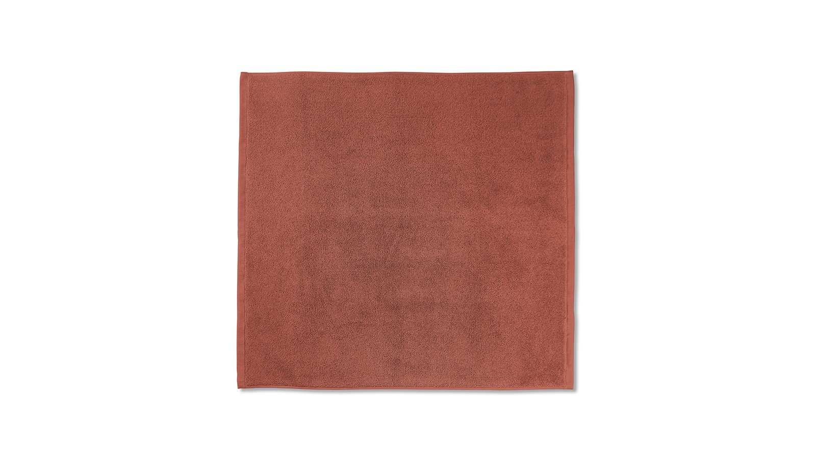 Tapis de bain en éponge de coton bio Orange Terracotta