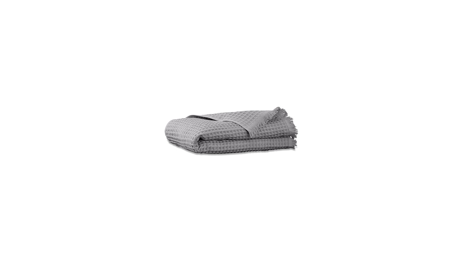 Serviette de bain en nid d'abeille de coton bio Gris Ciment Serviette de bain en nid d'abeille de coton bio Gris Ciment