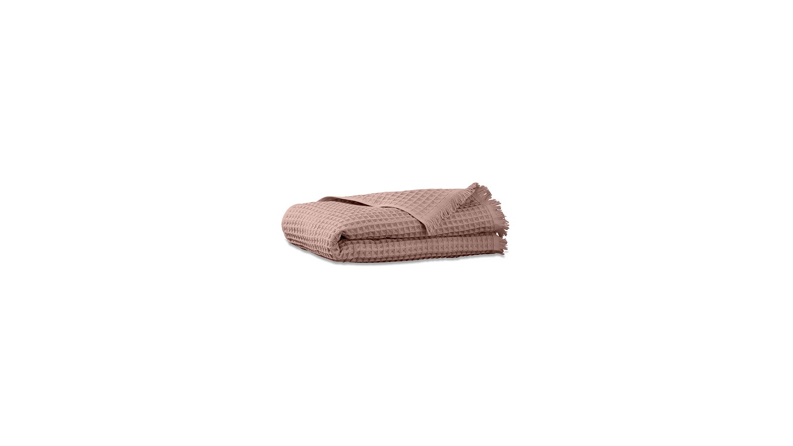 Serviette de bain en nid d'abeille de coton bio Rose Rétro