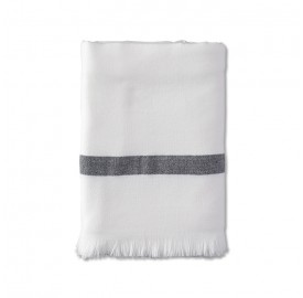 Fouta éponge 90 x 200 cm en coton bio Blanc Optique