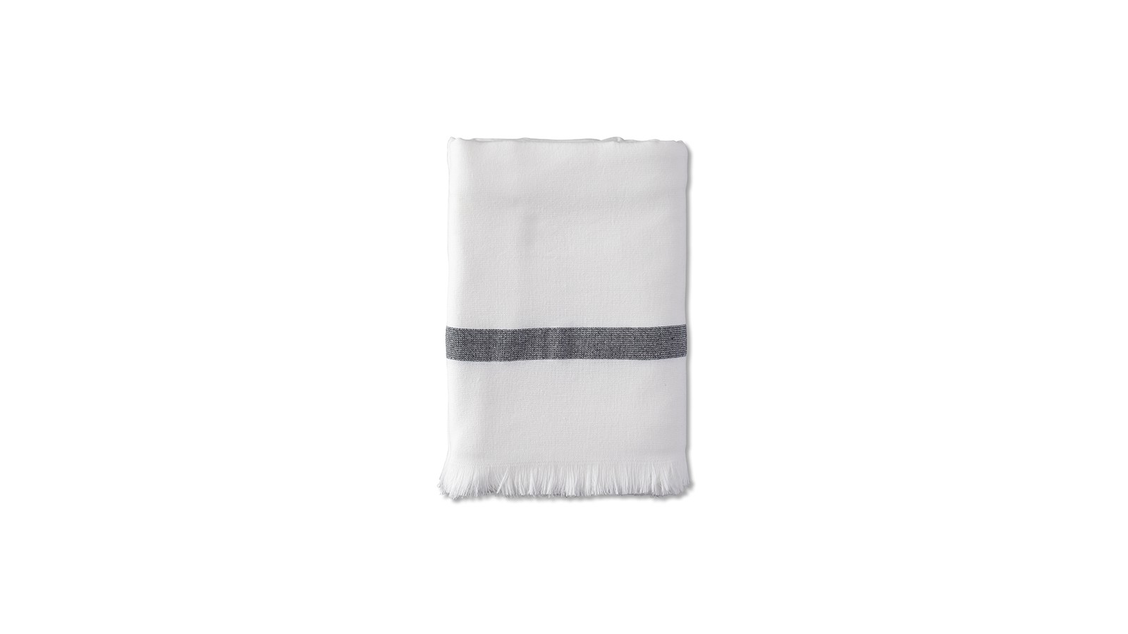 Fouta éponge 90 x 200 cm en coton bio Blanc Optique