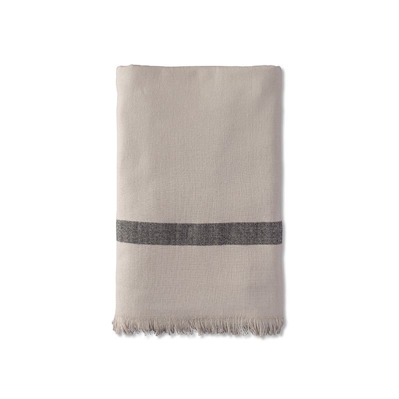 Fouta éponge 90 x 200 cm en coton bio Argile