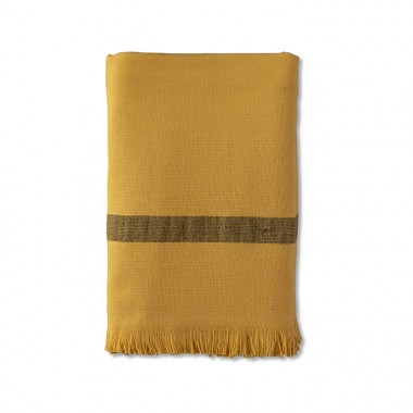 Fouta éponge 90 x 200 cm en coton bio Jaune Pépite