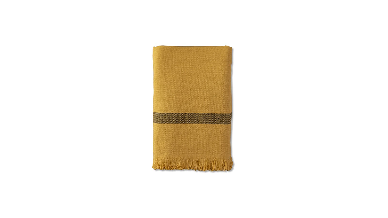 Fouta éponge 90 x 200 cm en coton bio Jaune Pépite