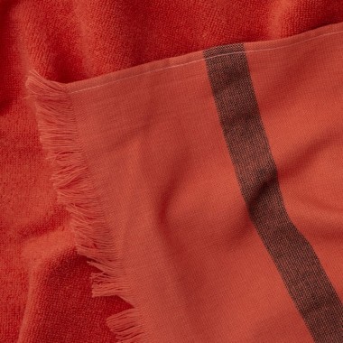 Fouta éponge Orange Terracotta