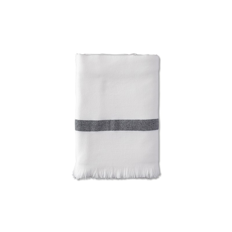 Fouta éponge enfant 70 x 140 cm en coton bio Blanc Optique