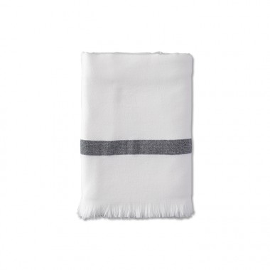 Fouta éponge enfant 70 x 140 cm en coton bio Blanc Optique