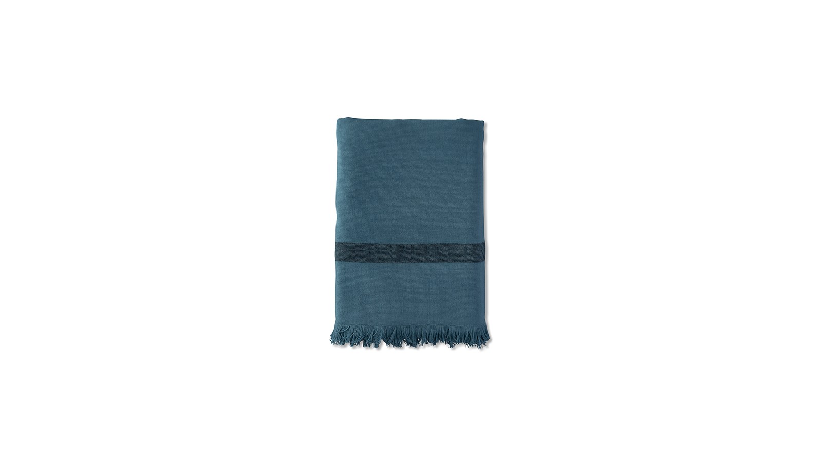 Fouta éponge enfant 70 x 140 cm en coton bio Bleu Pétrole