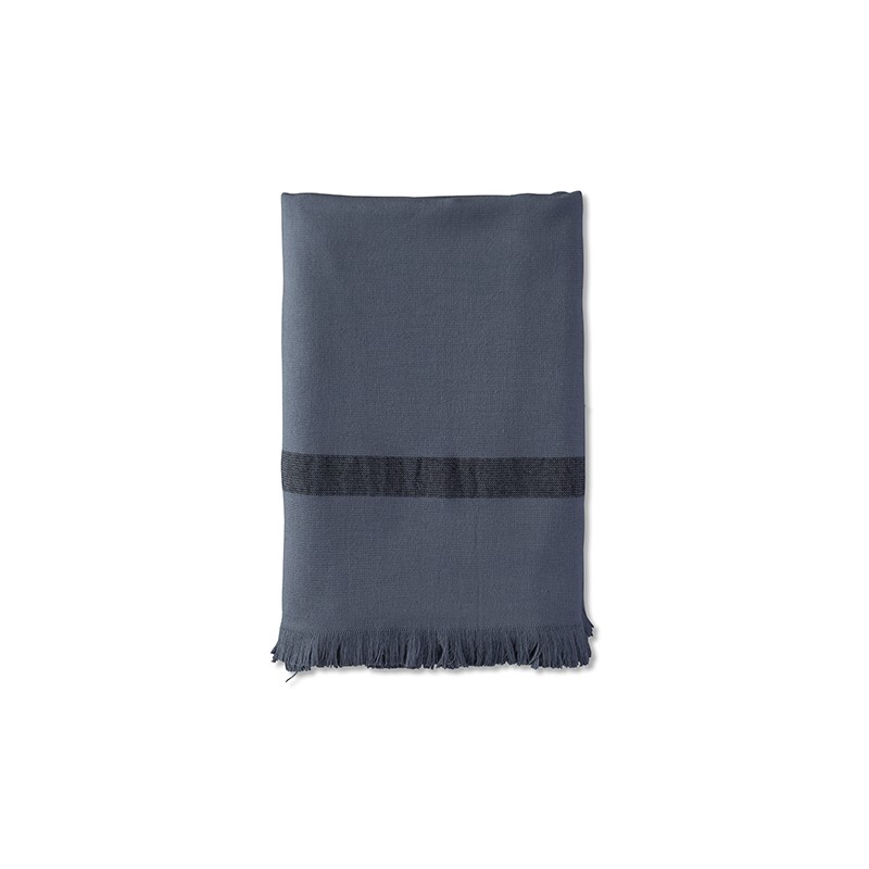 Fouta éponge enfant 70 x 140 cm en coton bio Bleu Encre Fouta éponge enfant 70 x 140 cm en coton bio Bleu Encre