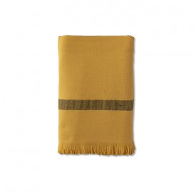 Fouta éponge enfant 70 x 140 cm en coton bio Jaune Pépite