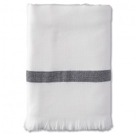 Fouta 2 places éponge 200 x 200 cm en coton bio Blanc Optique