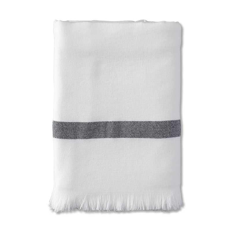 Fouta 2 places éponge 200 x 200 cm en coton bio Blanc Optique