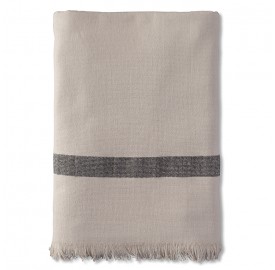 Fouta 2 places éponge 200 x 200 cm en coton bio Argile