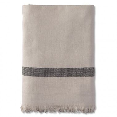 Fouta 2 places éponge 200 x 200 cm en coton bio Argile