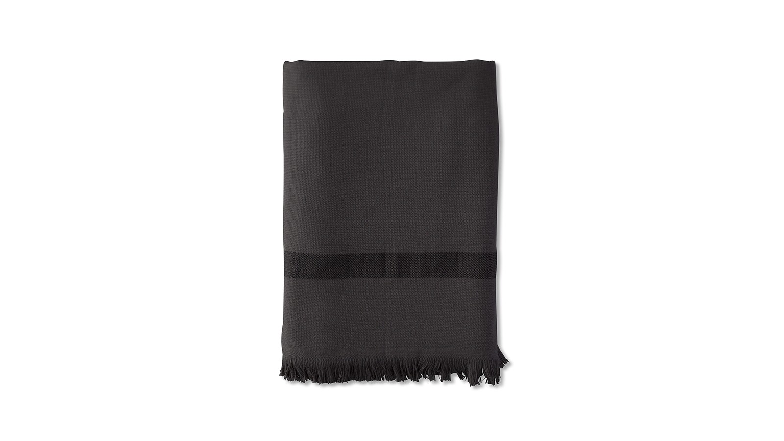 Fouta 2 places éponge 200 x 200 cm en coton bio Charbon Fouta 2 places éponge 200 x 200 cm en coton bio Charbon