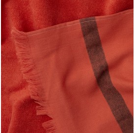 Fouta éponge Orange Terracotta