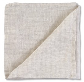 Serviette de table en lin lavé chambray Lin