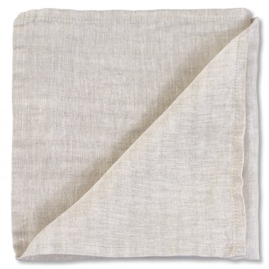 Serviette de table en lin lavé chambray Lin