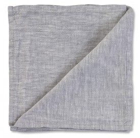 Serviette de table en lin lavé chambray Pierre