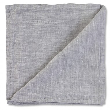 Serviette de table en lin lavé chambray Pierre