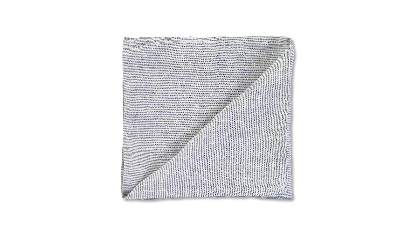 Serviette de table en lin lavé chambray Rayure Colette Denim