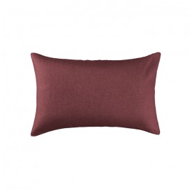 Housse de coussin rectangulaire 30 x 40 cm en lin lavé uni Rose Tomette