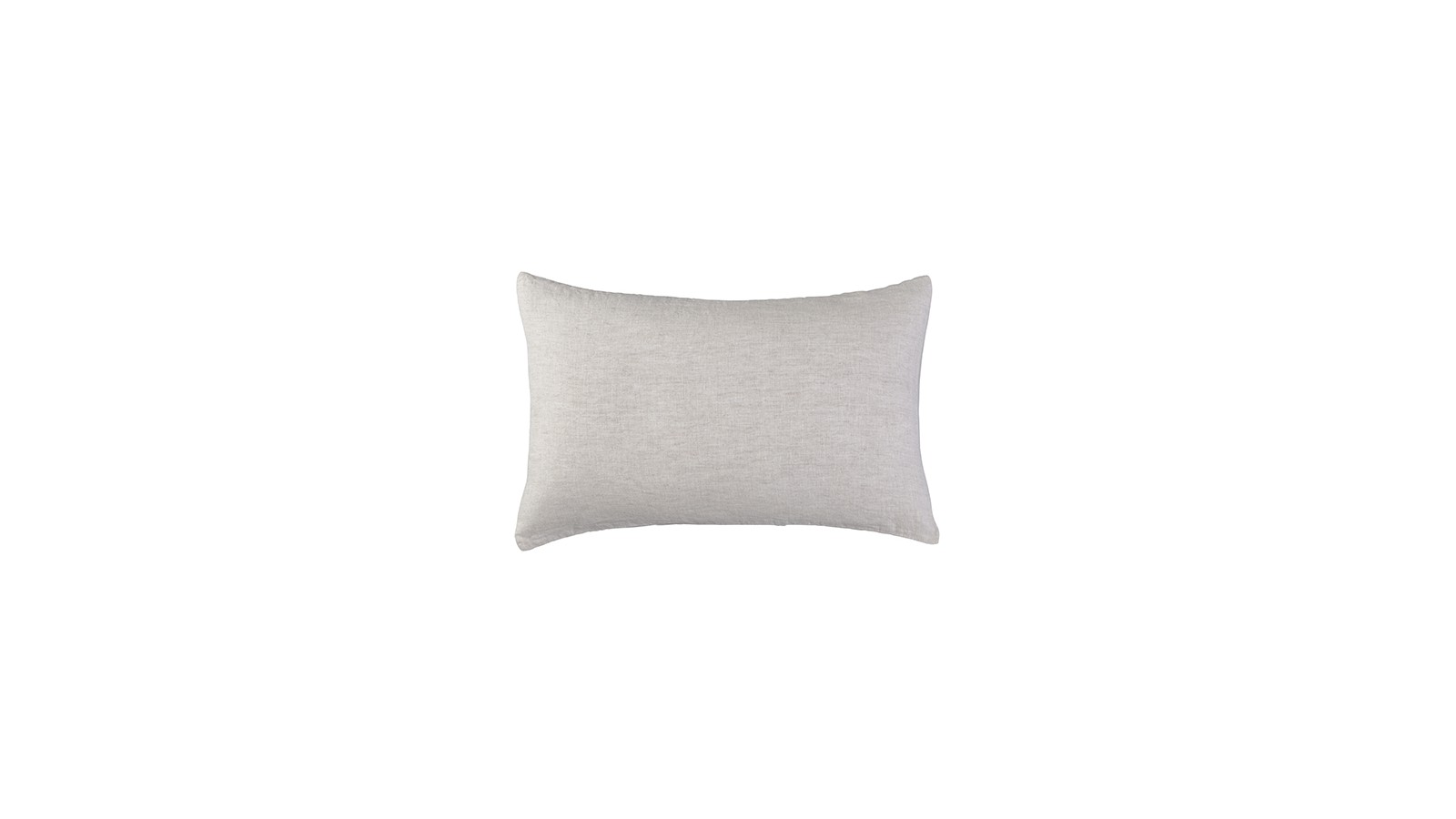 Housse de coussin rectangulaire 30 x 40 cm en lin lavé chambray Lin