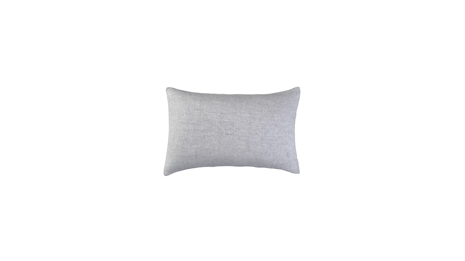 Housse de coussin rectangulaire 30 x 40 cm en lin lavé chambray Pierre