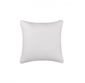 Housse de coussin carré 45 x 45 cm en lin lavé uni Petit Lait