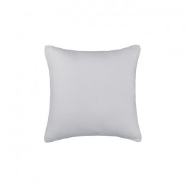 Housse de coussin carré 45 x 45 cm en lin lavé uni Gris Buée