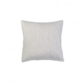 Housse de coussin carré 45 x 45 cm en lin lavé chambray Lin