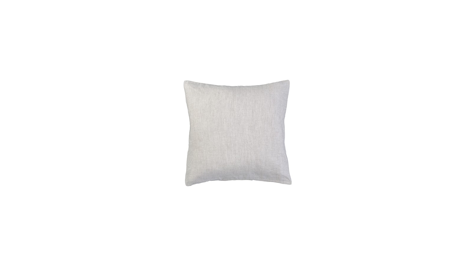 Housse de coussin carré 45 x 45 cm en lin lavé chambray Lin