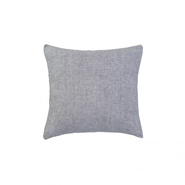 Housse de coussin en lin rayée ou chinée carrée 45x45 cm